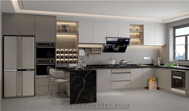 1600*3200MM  GLOSSY  PURE GREY  PORCELAIN SLAB