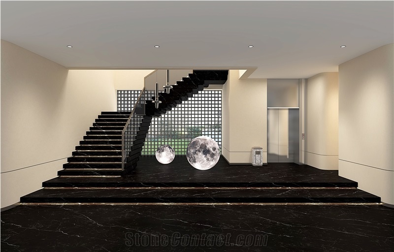 1600*3200MM MATT-ROUGH SHAKESPEARE BLACK PORCELAIN SLAB