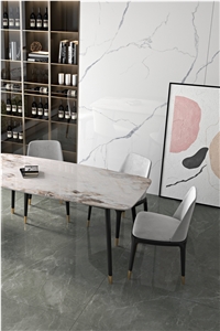 800*2000MM  GLOSSY BAIKAL WHITE  PORCELAIN SLAB