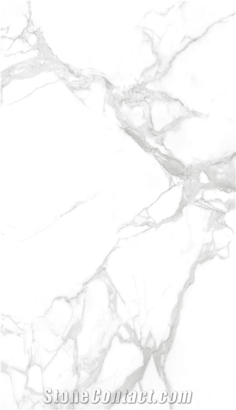 800*2000MM  GLOSSY BENTLEY WHITE  PORCELAIN SLAB