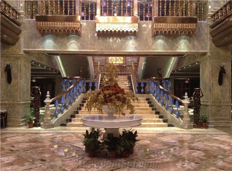 China RANKIN GREY Grey Marble Hotel Columns