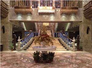 China RANKIN GREY Grey Marble Hotel Columns
