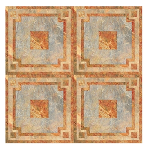 China Van Gogh Emperor Red Yellow Marble Polished Floor Patterns