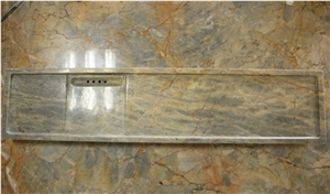 China XIN GE LI Brown Grey Marble Teaboards