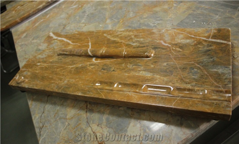 China XIN GE LI Brown Grey Marble Teaboards