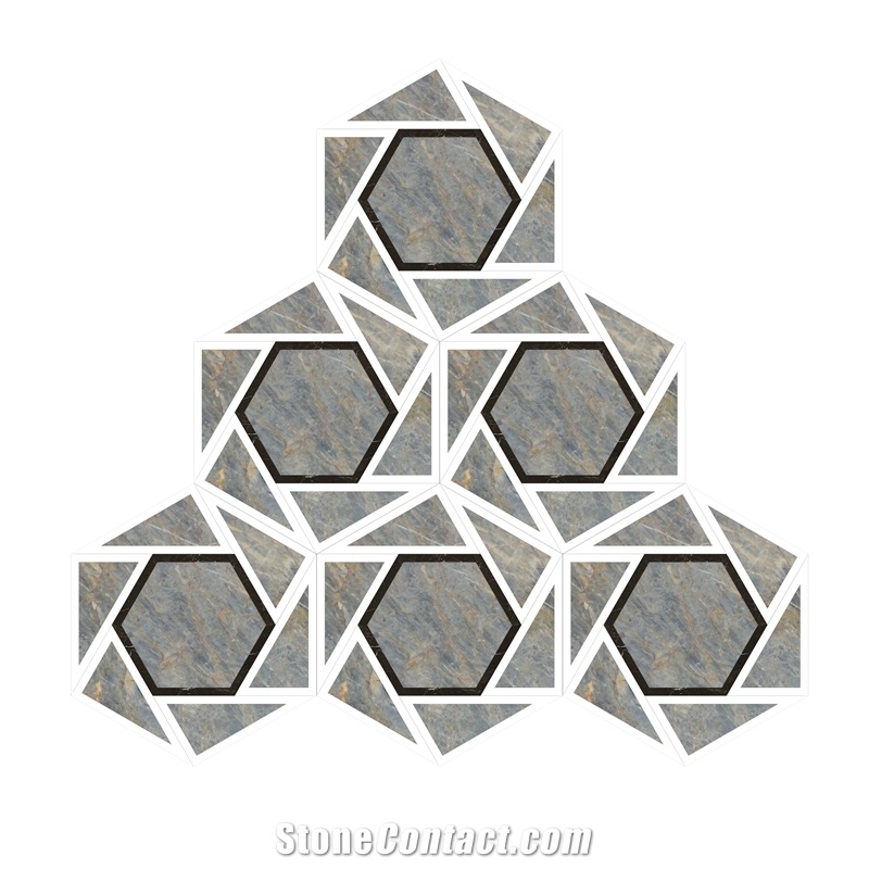 Chinese Rankin Grey Marble Patterns