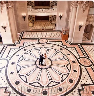 Natural Stone Waterjet Marble Medallion New Design