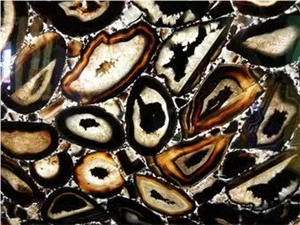 Black Agate Slab,Gemstone Slab
