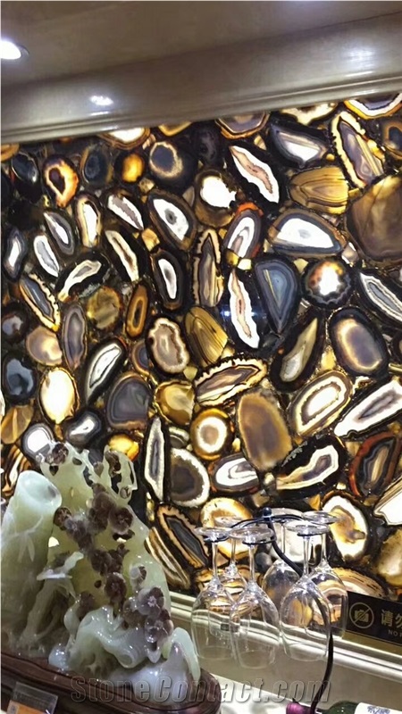 Black Agate Slab,Gemstone Slab