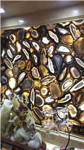 Black Agate Slab,Gemstone Slab