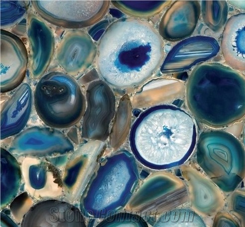 Blue Agate Slab