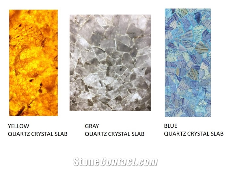 Yellow Semiprecious Stone Slab