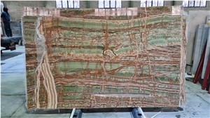 Dark Green Onyx Slabs