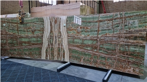 Dark Green Onyx Slabs