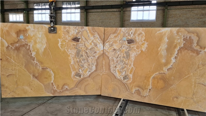 Orange Onyx Slabs 2Cm Polished