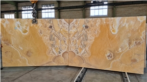 Orange Onyx Slabs 2Cm Polished