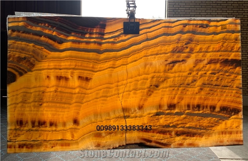 Orange Onyx Slabs