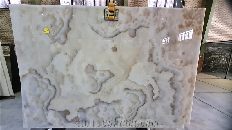 Polished Persian White Onyx Slabs