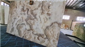 Polished Persian White Onyx Slabs