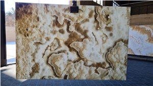 Polished Persian White Onyx Slabs