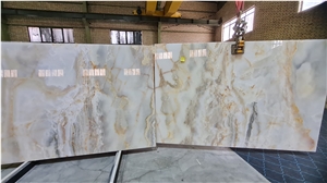 Polished Persian White Onyx Slabs