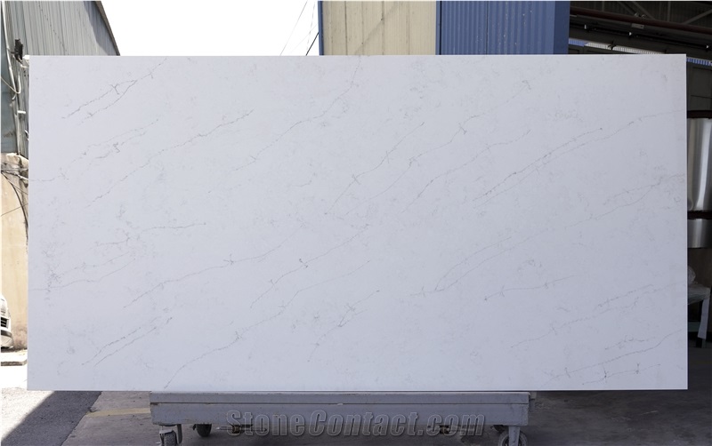 Calacatta Latte Quartz Slabs 126 X 63 Inches, Thickness 2Cm And 3Cm