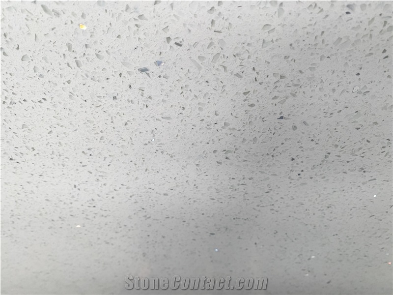 Diamond White Quartz Slab Vietnam Origin