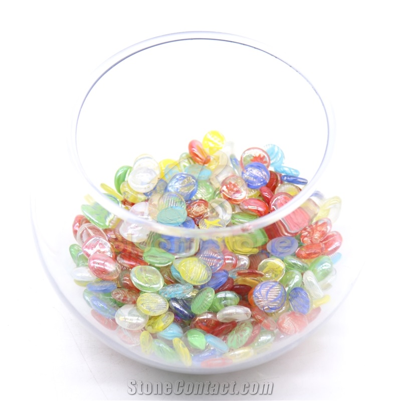 17-19Mm Cat Eyes Flat Glass Gems/Flat Glass Gems