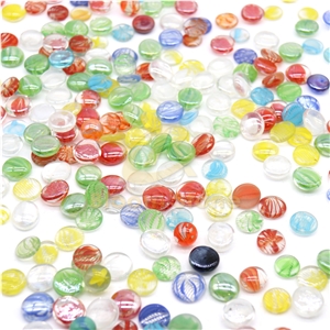 17-19Mm Cat Eyes Flat Glass Gems/Flat Glass Gems