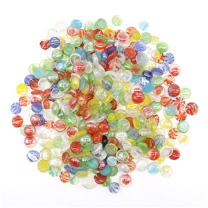 17-19Mm Cat Eyes Flat Glass Gems/Flat Glass Gems