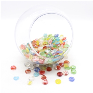 17-19Mm Cat Eyes Flat Glass Gems/Flat Glass Gems