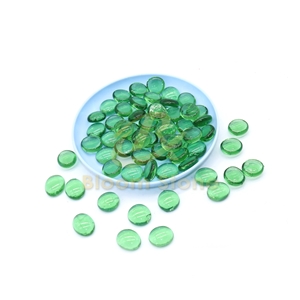 17-19Mm Flat Marble Vase Filler Transparent Light Green