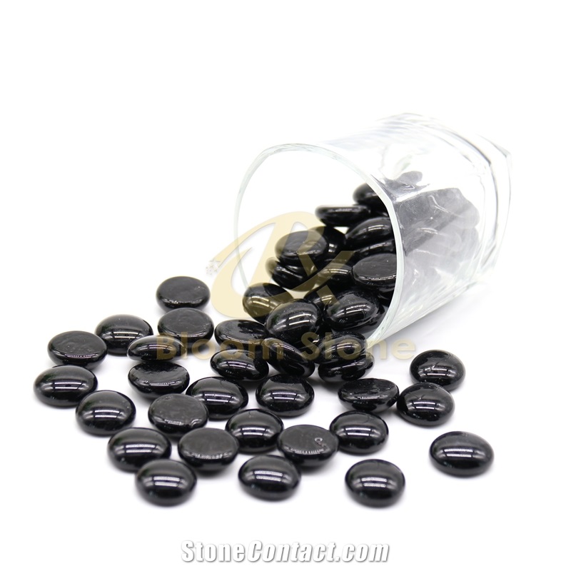 17-19Mm Flat Marble Vase Gems/Marbles/Beads For Vase Filler