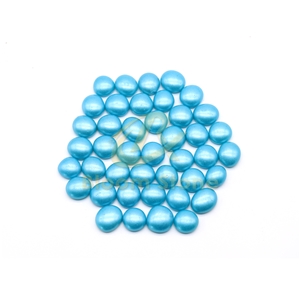 17-19Mm Ocean Blue Spray Colored Glass Beads