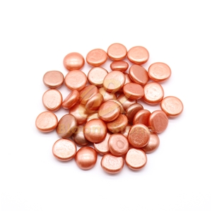 17-19Mm Orange Spray Colored Glass Beads Flat Glass Beads