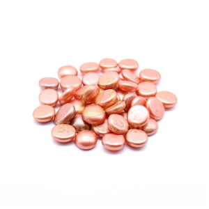 17-19Mm Orange Spray Colored Glass Beads Flat Glass Beads