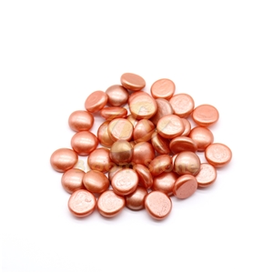 17-19Mm Orange Spray Colored Glass Beads Flat Glass Beads