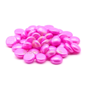 17-19Mm Pink Blue Spray Colored Glass Beads Flat Glass Beads