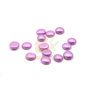 17-19Mm Purple Spray Colored Glass Beads Flat Glass Beads
