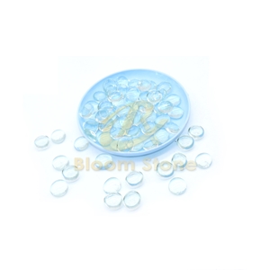 Clear 17-19Mm Flat Glass Marbles Premium Flat Gems
