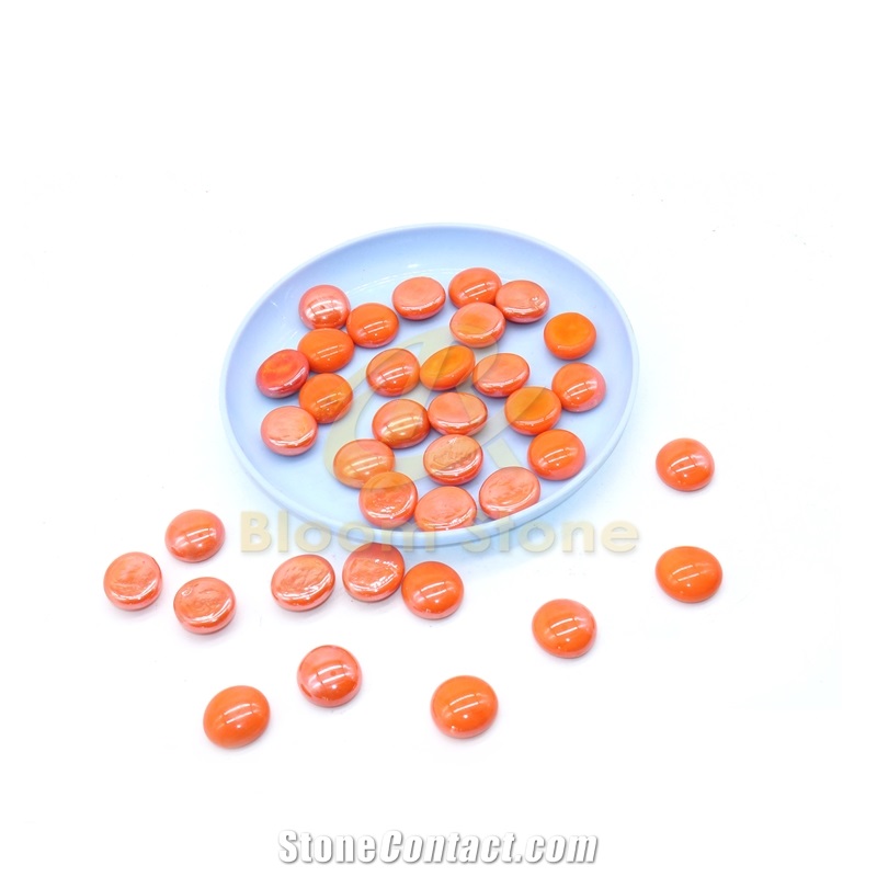 Red Gemstones Fire Pits, Glass Gems For Vase Fillers