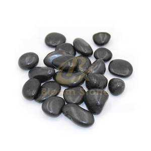 A Grade Polished Black Pebble Stone For Landscaping