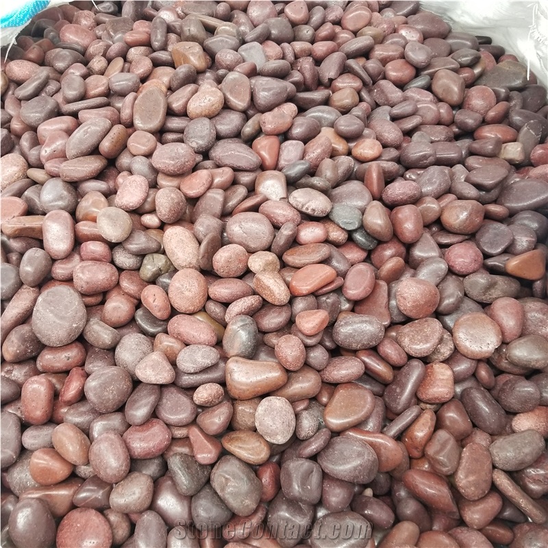 A Grade Polished Pebble Stone In Different Color For Garden
