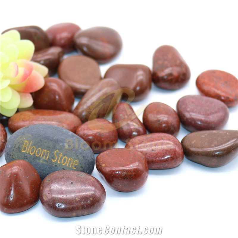 AAA Grade Red High Polished Pebbles