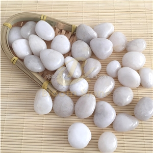 AAA Grade White High Polished Pebbles