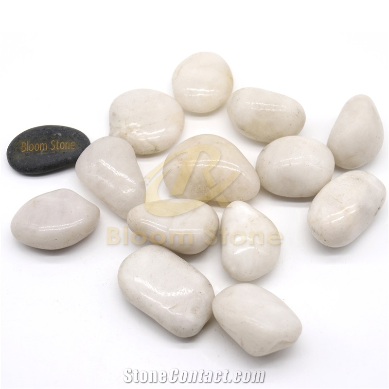 AAA Grade White High Polished Pebbles