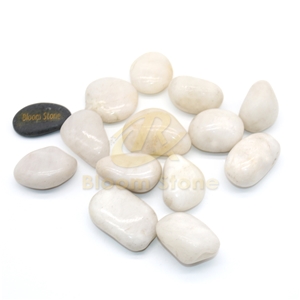 AAA Grade White High Polished Pebbles
