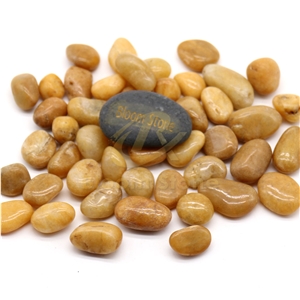 AAA Grade Yellow High Polished Pebbles