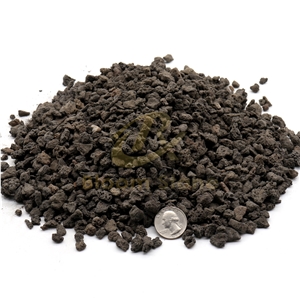 Black Lava Rock/ Flower Rock Pebble