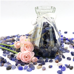 Blue Green Agate Crushed Natural Crystal Home Decoration
